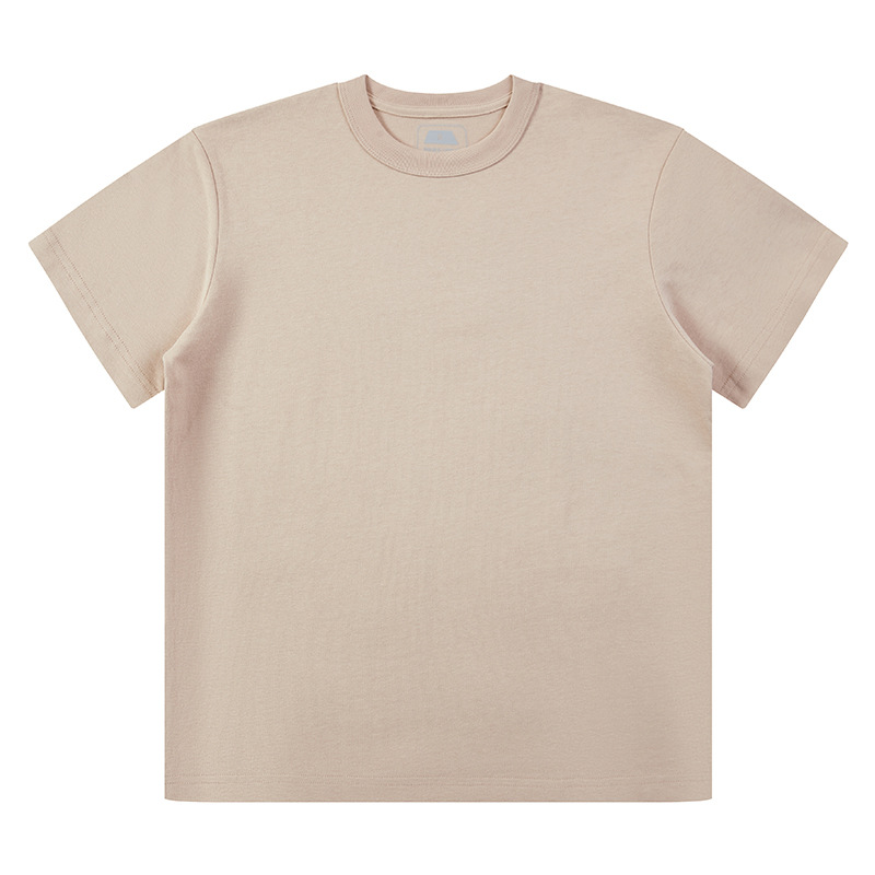 300g Ami Kaji combed cotton heavy T-shirt men's round neck short sleeve bottoming shirt basic Tide brand a generation of hair