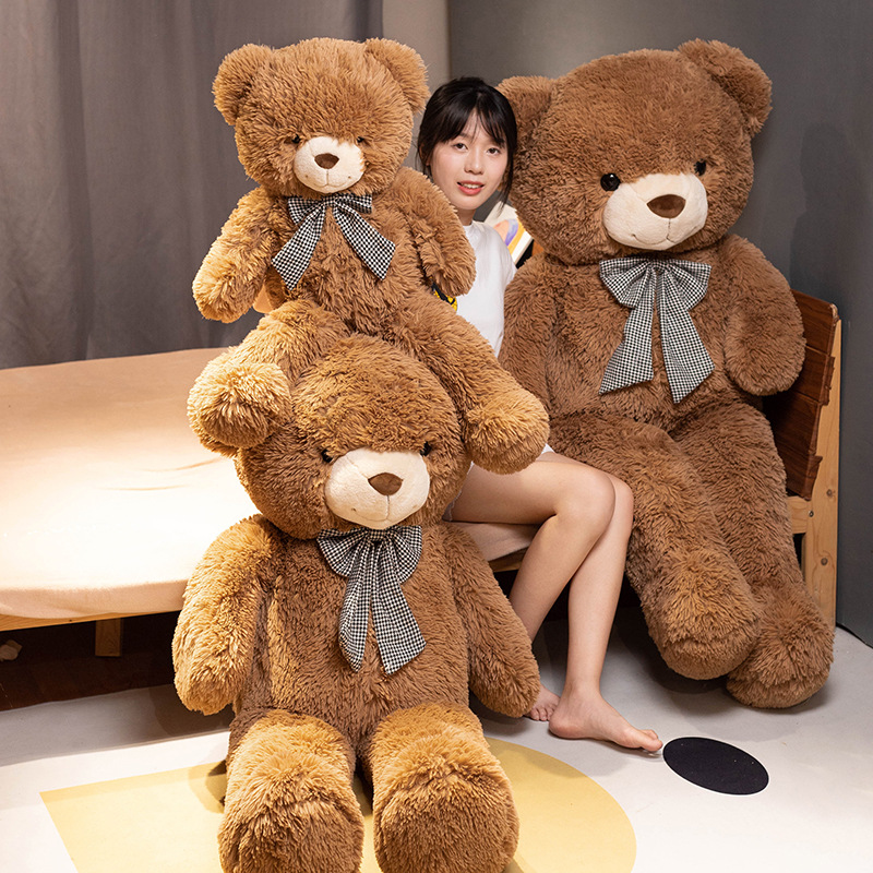 Cute Teddy Bear Bubble Bear Large Sleeping Doll Plush Toy Girl's Gift Sleeping Bear