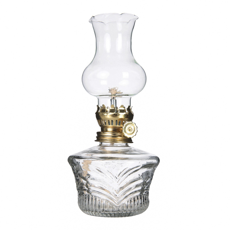 18cm carving lamp living room bedroom decoration atmosphere night light emergency lighting lamp retro glass kerosene lamp