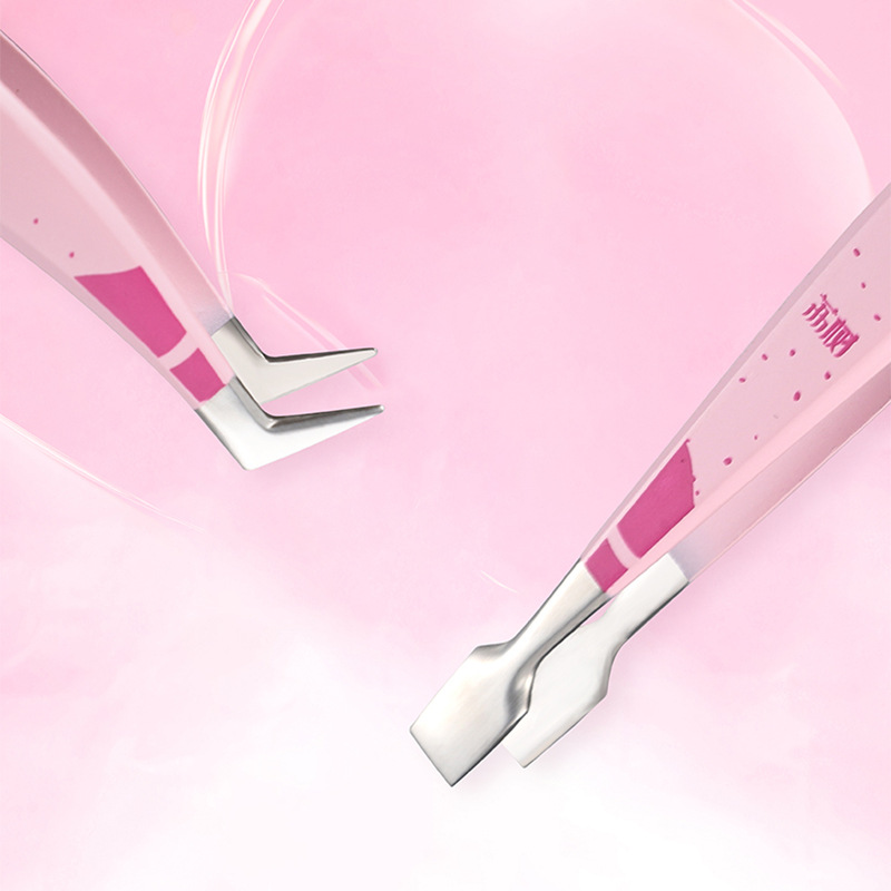 Shishu professional high precision Jinyu clip disposable eyelash glue tool Tweezers suit