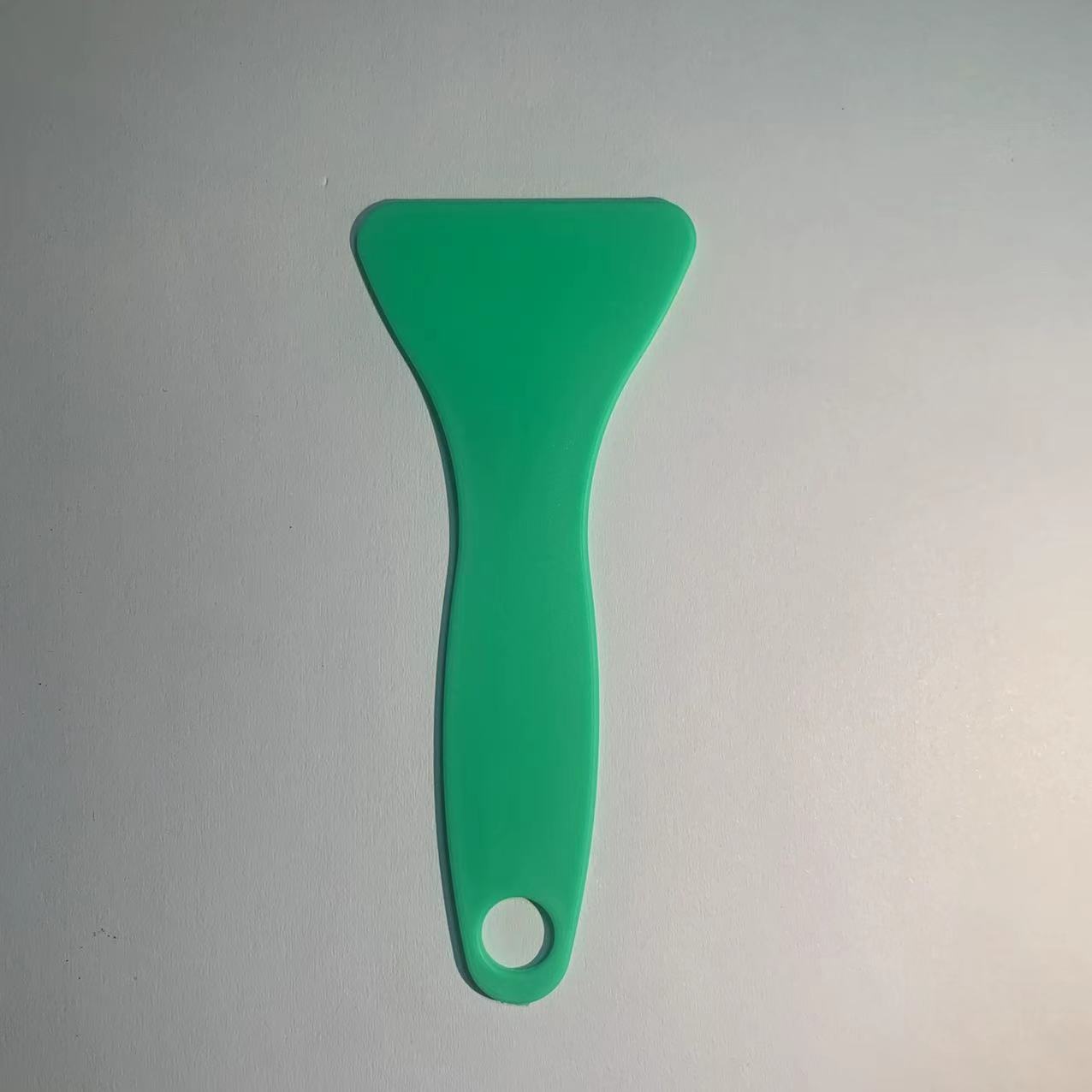 Small yellow shovel hard scraper tool car film triangle scraper plastic small scraper hand account sticker anti-warping Special