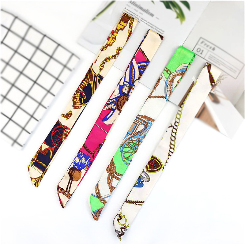Long small scarf wholesale scarf ribbon belt tie bag bow small scarf packing box decoration accessories
