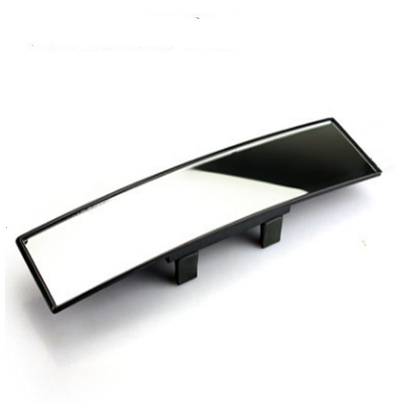 Espejo retrovisor interior ensanchado alargado interior blanco gran vista revertir gran angular espejo curvo antideslumbrante