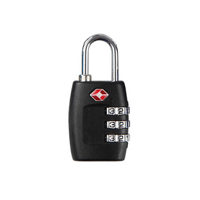 TSA customs lock luggage lock tsa335 travel abroad luggage zipper lock plastic TSA customs password lock