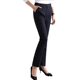 Women's Professional Trousers for Spring and Summer Thin High Waist Straight Tube Draping Cropped Black Trousers for Work Dress Pants for Women