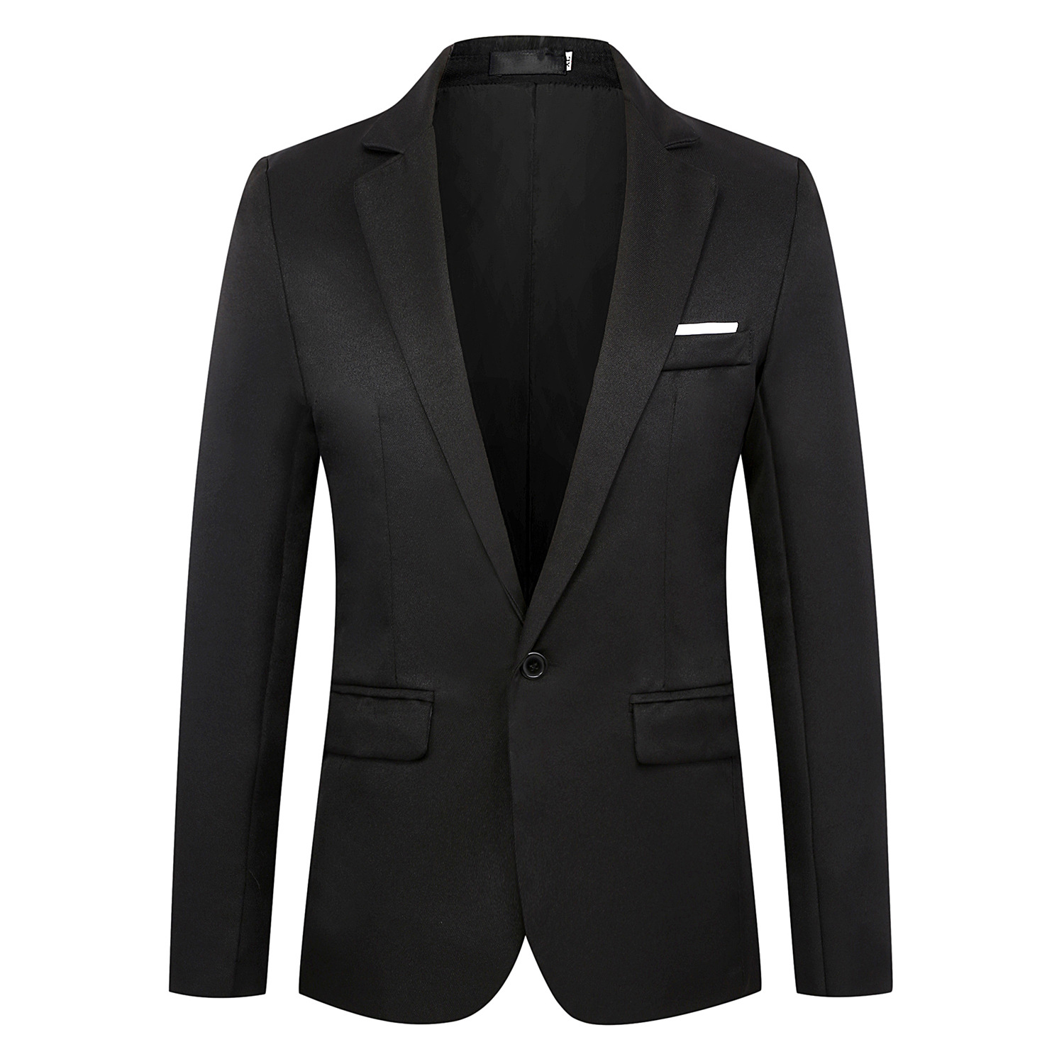 Foreign trade business formal wear fashion men's Korean fashion casual slim button small suit four seasons wear pure X11