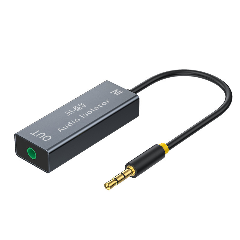 オーディオアイソレータ共通ノイズフィルタ音響3.5mm電流音除去器シールドノイズ除去|undefined