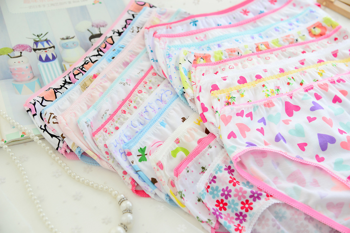 Cute girls' underwear wholesale comfortable cotton children's briefs cartoon baby pants children's underwear underwear