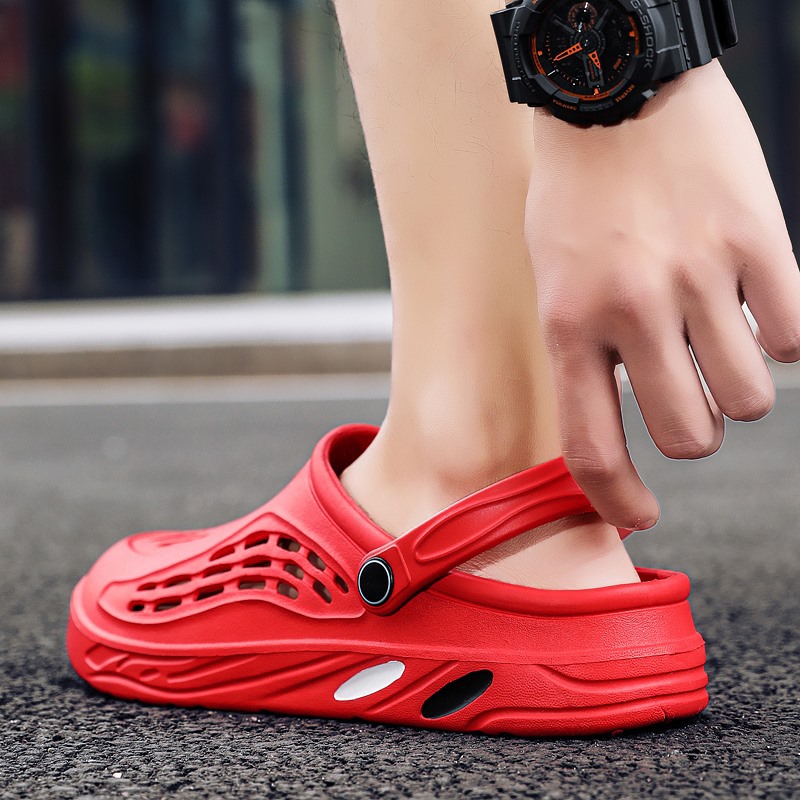 Fujian factory large size 4849 size new men's beach shoes men's shoes big hole shoes slippers casual outdoor summer