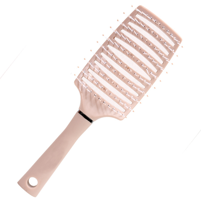 Large curved comb skin massage comb men's oil comb curly hair shape comb curved nine ribs comb one-piece delivery