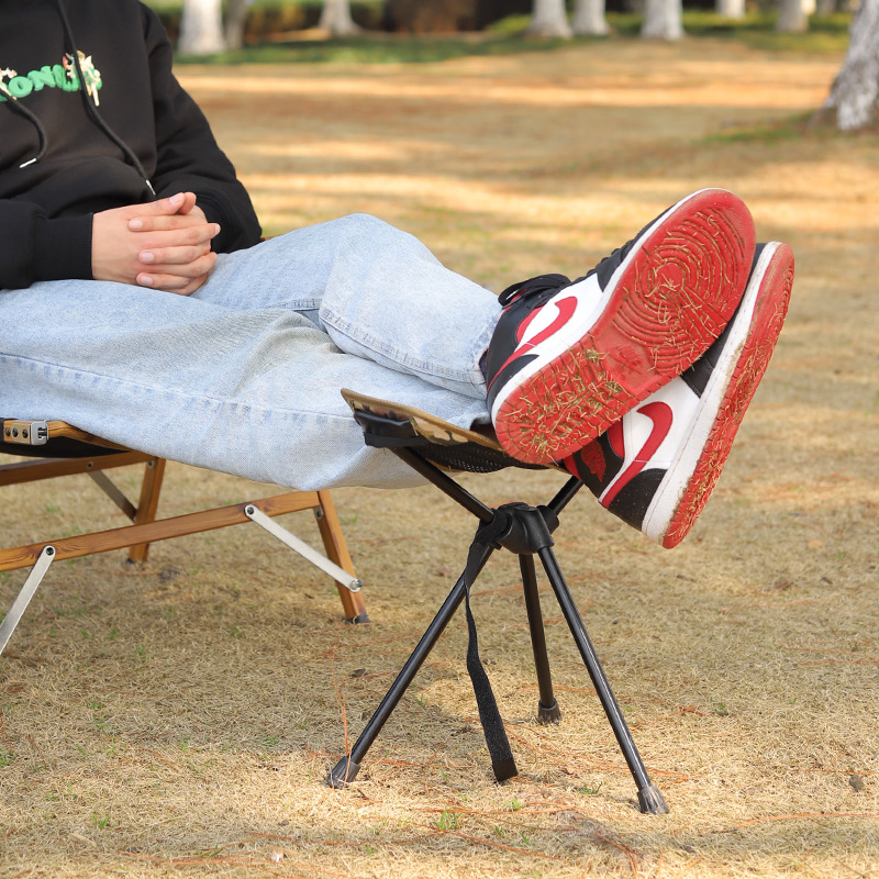 Cross-border spot folding moon chair dual-purpose tripod foot tow footrest Mazar convenient universal camouflage footrest