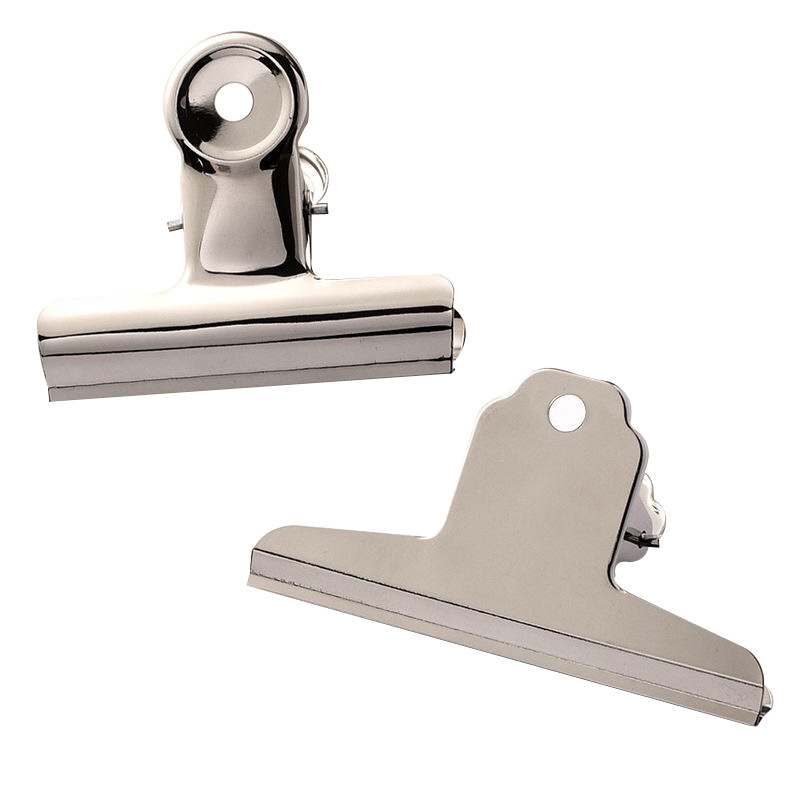 Stainless steel round steel clip strong multi-size size Mountain clip stationery clip metal Bill file clip