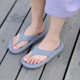 2022 New Summer Bathroom Home Slippers Women's Summer Dung Thick Bottom Flip Flops eva Set Toe Couple Slippers