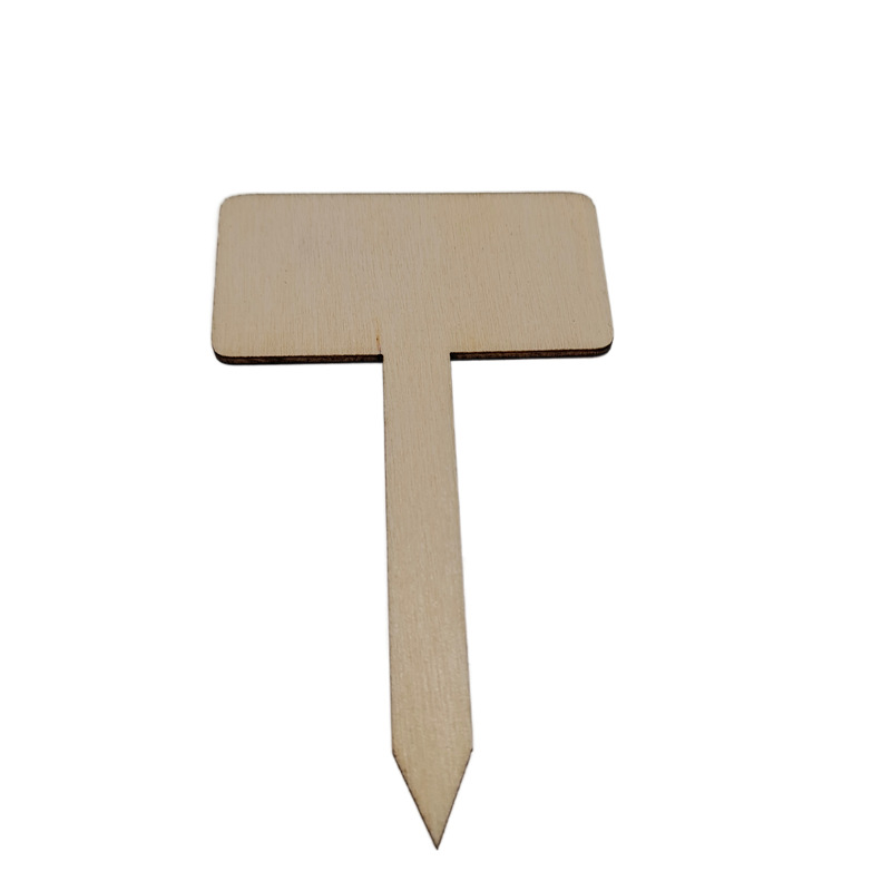 Wooden gardening flowers fleshy label logo plate wholesale DIY cake plug-in spot