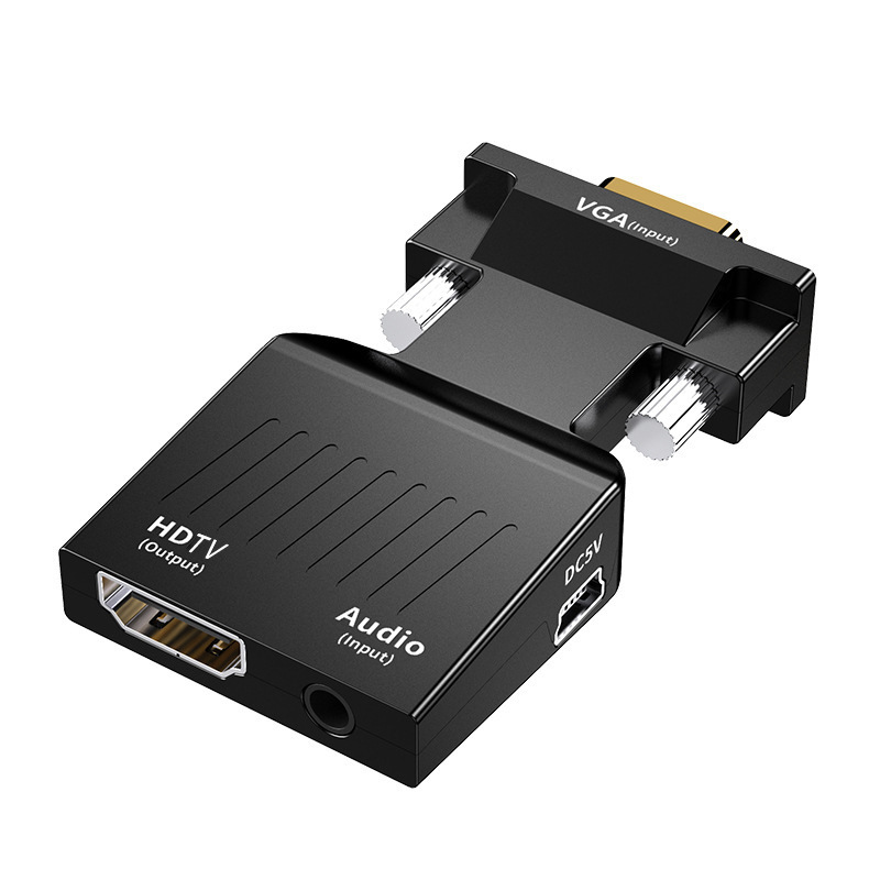 vga to hdmi HD video TV host conversion head VGA to HDMI with audio converter