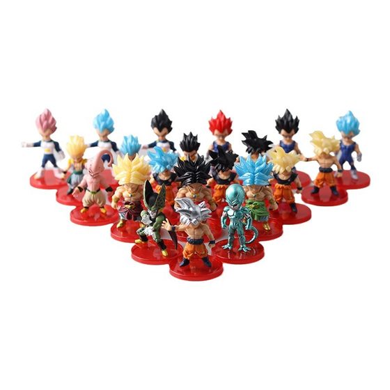 Second-generation 21 Dragon Ball Hand-made Cartoon Monkey King Vegeta Buolisa Sharu Doll Workstation Ornaments