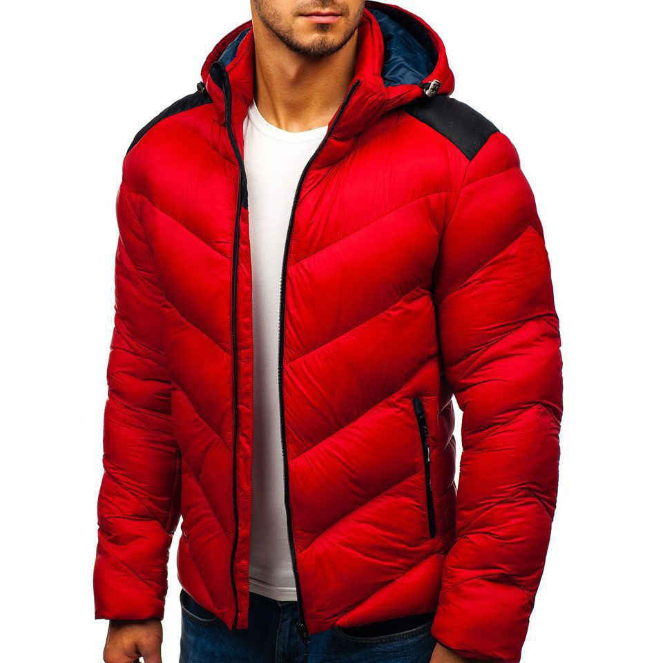 Cross-border Foreign Trade Independent Station Men's Winter Men's Hooded Cotton-padded Jacket Warm Jacket Coat Europe and America