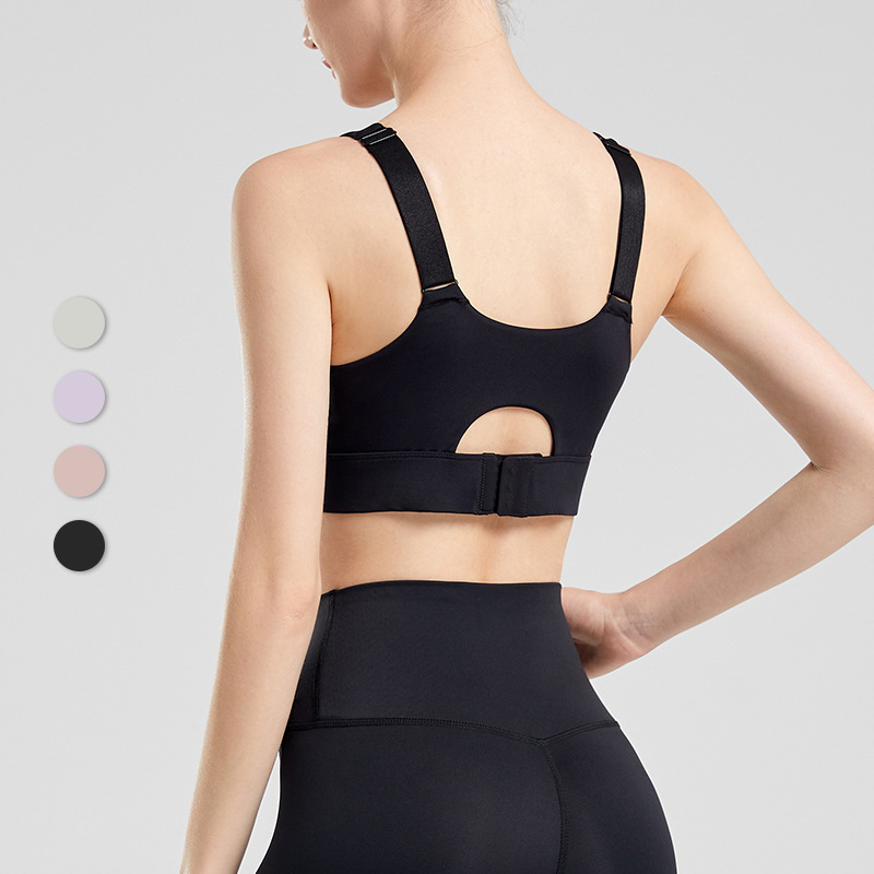 New adjustable sports underwear shockproof drooping breast collection fitness bra running training easy to wear off sports vest