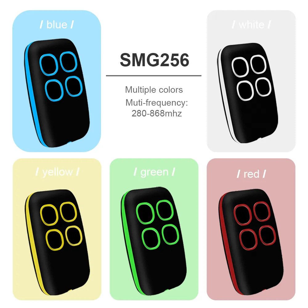 Multi-frequency copy remote control compatible with CAME TOP432NAEEV433.92MHz301 rolling code DOORHAN