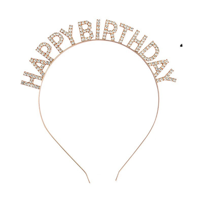 欧米の誕生日パーティーの頭飾りの女の子のアルファベットhappy birthday誕生日おめでとうございます。|undefined