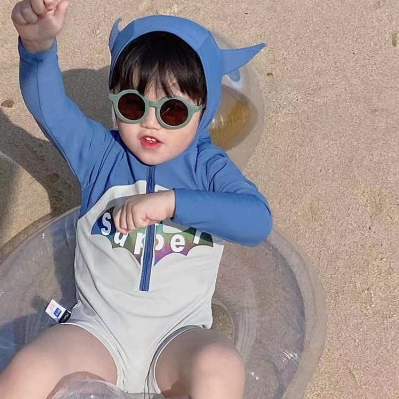 2024 New Arrival Swimsuit Children's Cute Sunscreen Unisex Swimsuit Luminous Size Children Infant Swimsuit