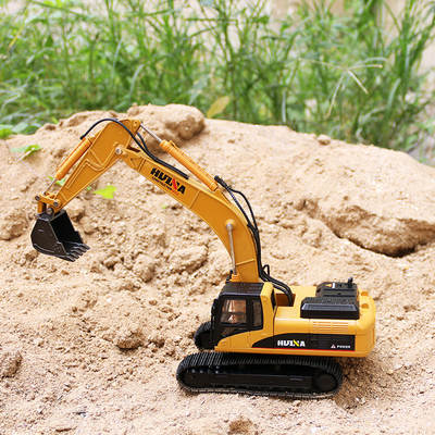 Huina Toys Static Alloy Engineering Vehicle Static Model Vehicle No Electric Function Excavator Alloy Toy Vehicle