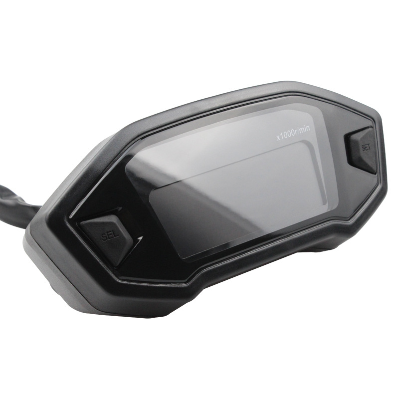 New motorcycle accessories instrument modification LCD LCD instrument retro speed speed mileage modification table