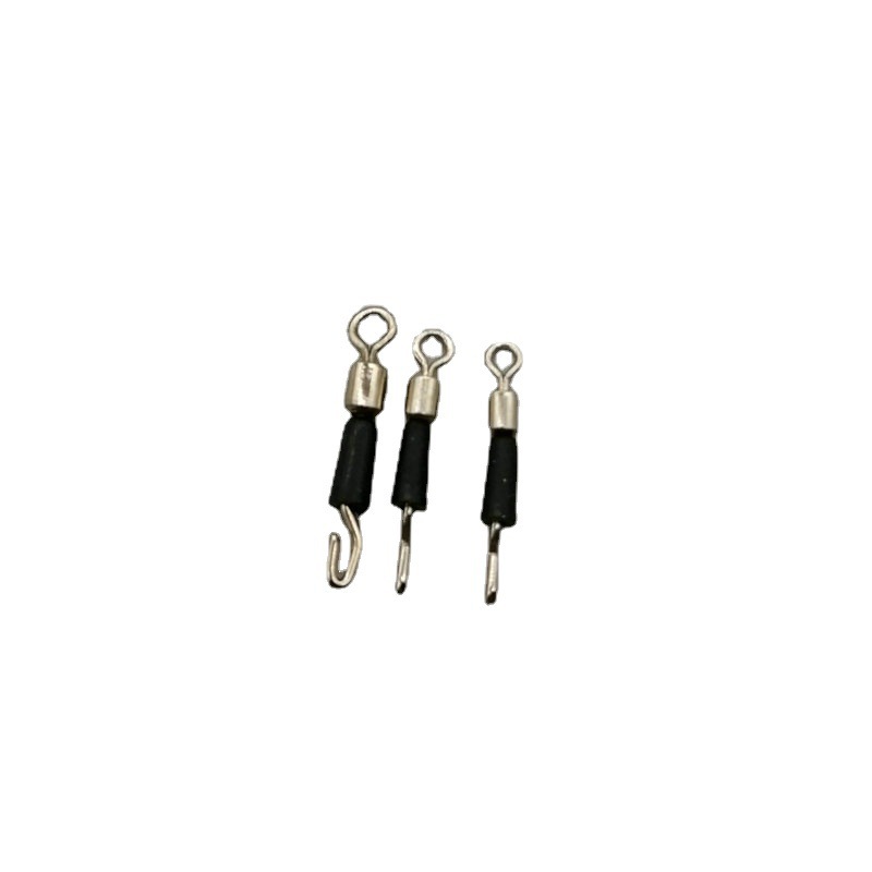 Wholesale rubber quick sub-wire clip anti-entanglement eight ring connector express pin wire clip fishing supplies small accessories