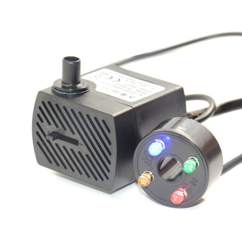 Aquarium fish tank submersible pump indoor and outdoor small special coral fish fish tank waterproof flicker perforated LED light