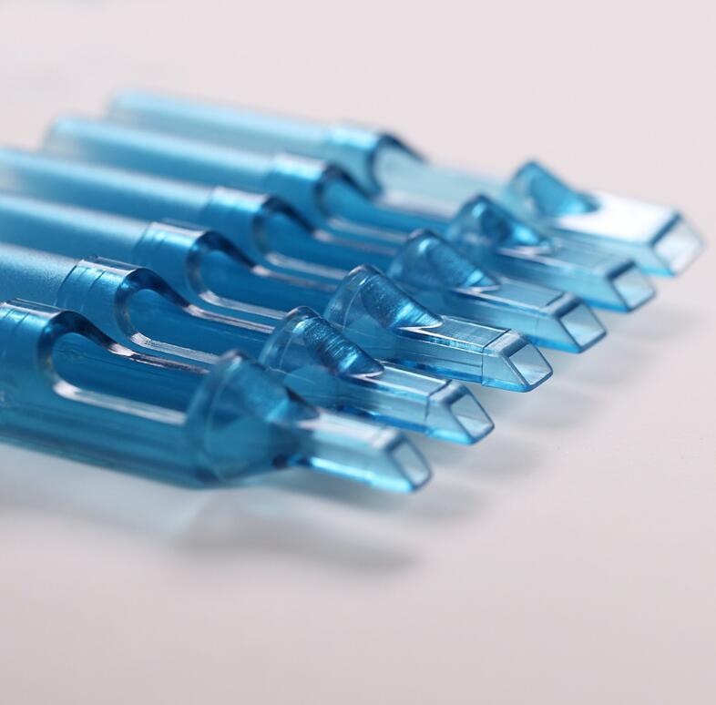 Spot disposable independent packaging blue transparent tattoo needle nozzle coil tattoo machine set accessories cross-border supply
