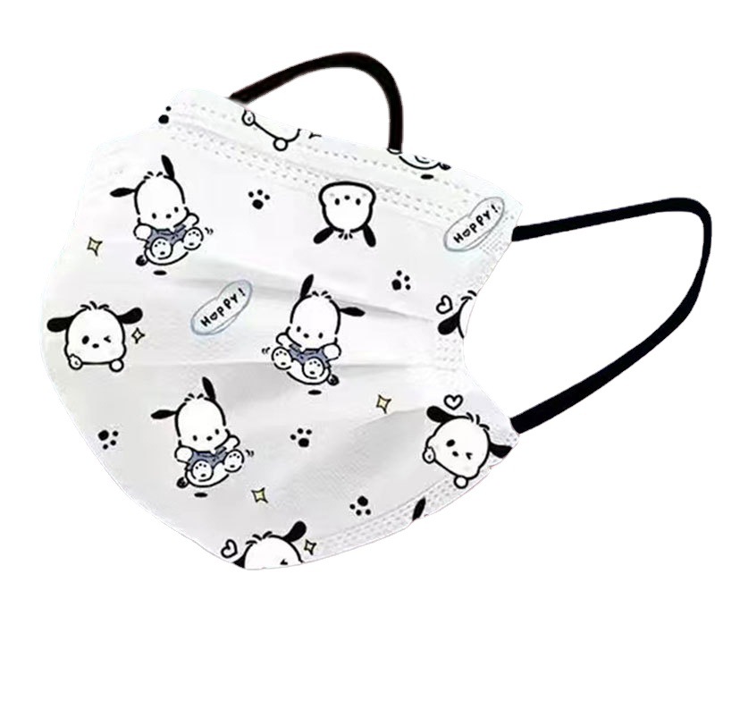 Disposable Adult Children Summer Protective Sanrio Mask Cute Cartoon Printed Dust-proof High Stand-alone