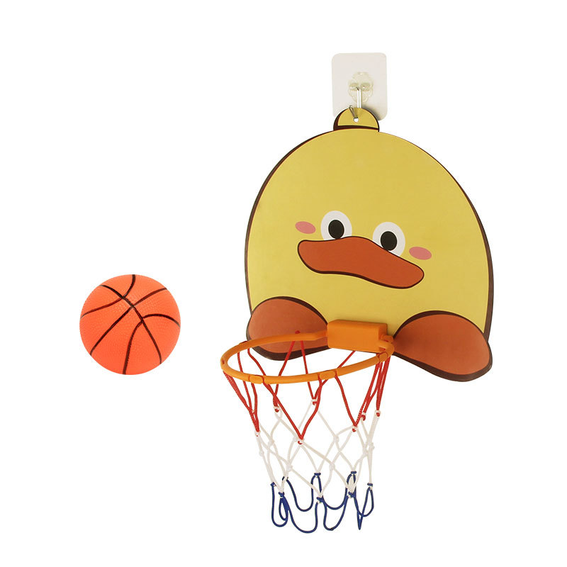 Cross-border Tiger Frog Basketball Frame Hanging Indoor Basketball Rack Punch-free Kindergarten Basketball Trampoline Matching