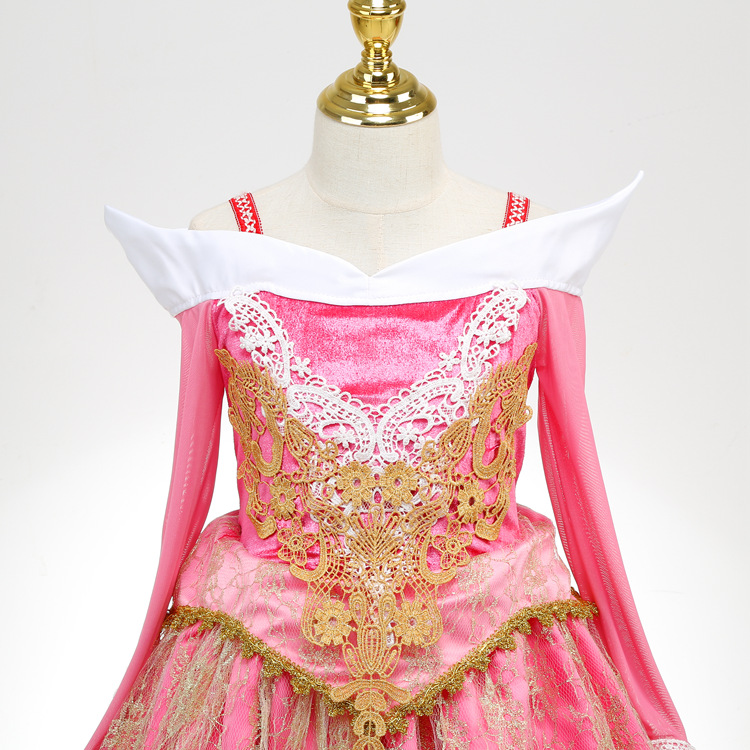 2023 Amazon girl princess eluo dress sleeping beauty European and American dress eluo dress Halloween children's dress