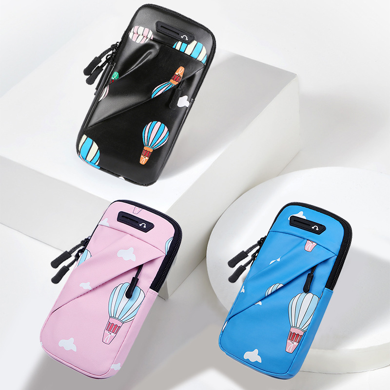 Running Mobile Phone Multifunctional Arm Bag Outdoor Fitness Sports Arm Set Men's Arm Belt Crossbody Wrist Bag 7-inch Mobile Phone