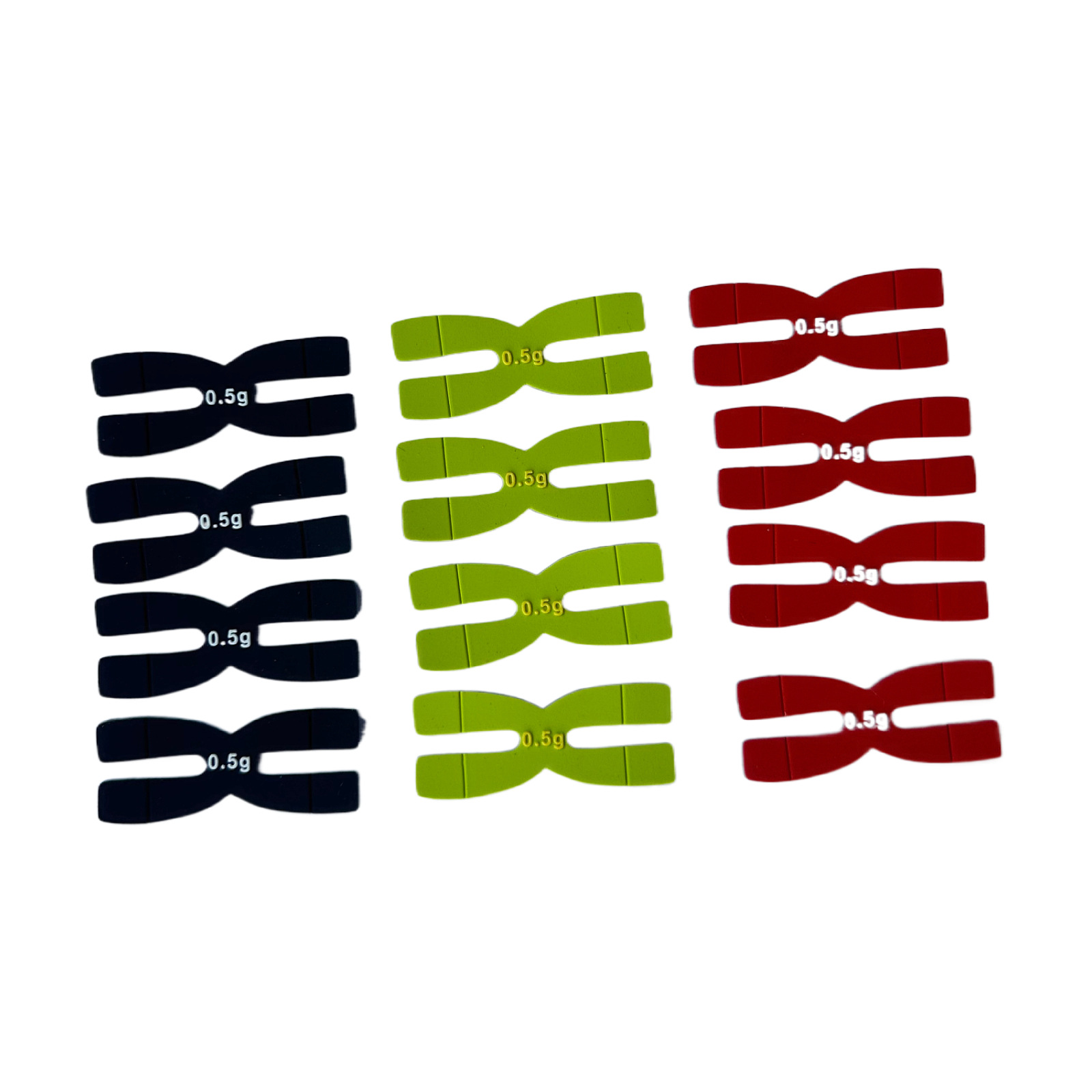 Cross-border in stock badminton racket weight piece badminton racket balance piece H-shaped I-shaped 0.5g silicone racket head adjustment non-lead strip