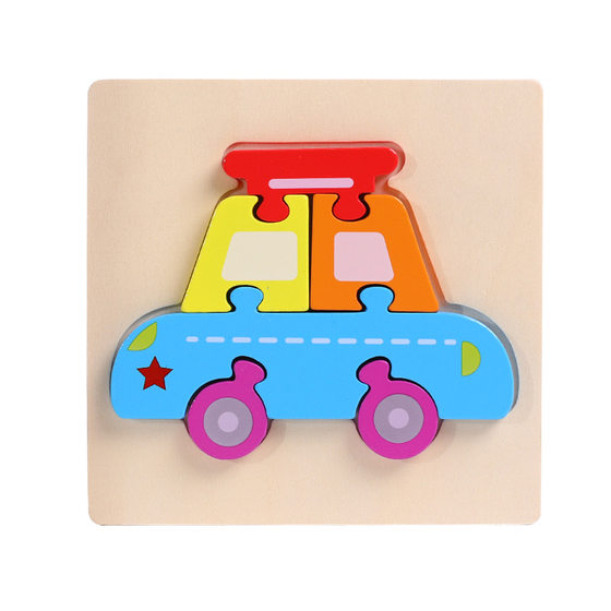 Wooden 3d puzzle children's educational toys Infant Montessori Early Education Intelligence Development puzzle board wholesale