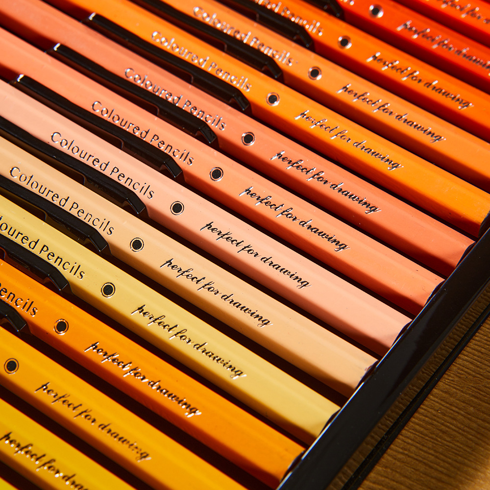 Cross-border explosions stationery color lead wholesale set 72 color oily color pencil painting color pencil designer brush