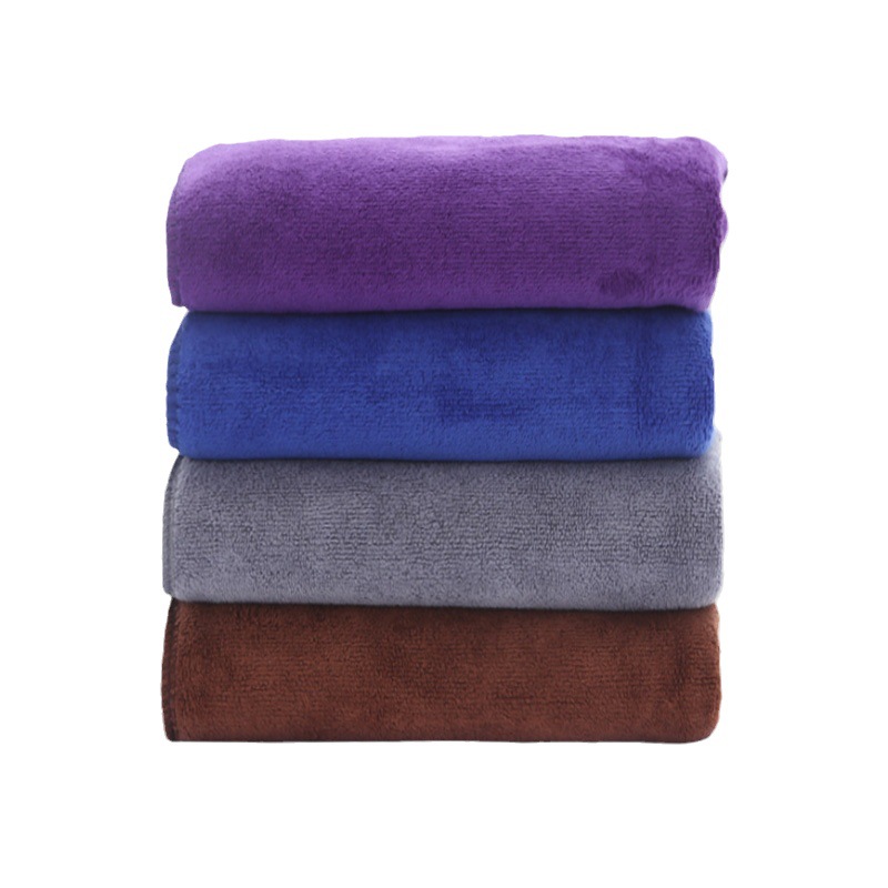 Cleaning Towel Microfiber Wash Cloth Thickened Water Absorbent Car Washing Towel Cleaning Hair-free Plain Color Car Wash Cloth