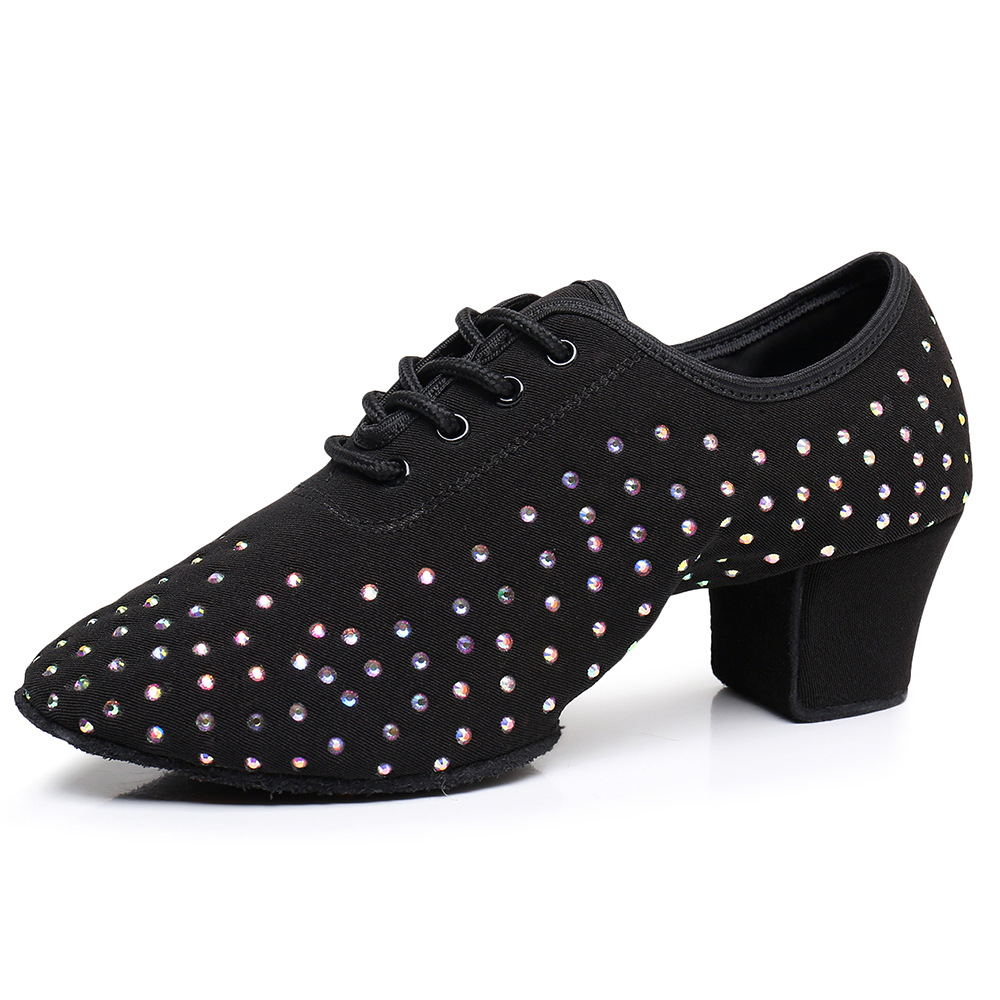 Men's and women's Latin dance shoes low heel soft bottom sailor dance shoes women's teacher shoes performance Women's adult modern dance shoes