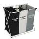 Black + off-white + dark gray (aluminum tube)