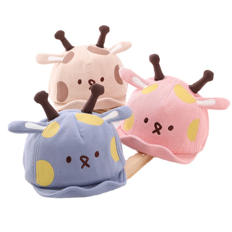 Baby soft eaves cap spring and autumn fashion sun hat boys and girls turn-up baseball cap cute cute baby hat