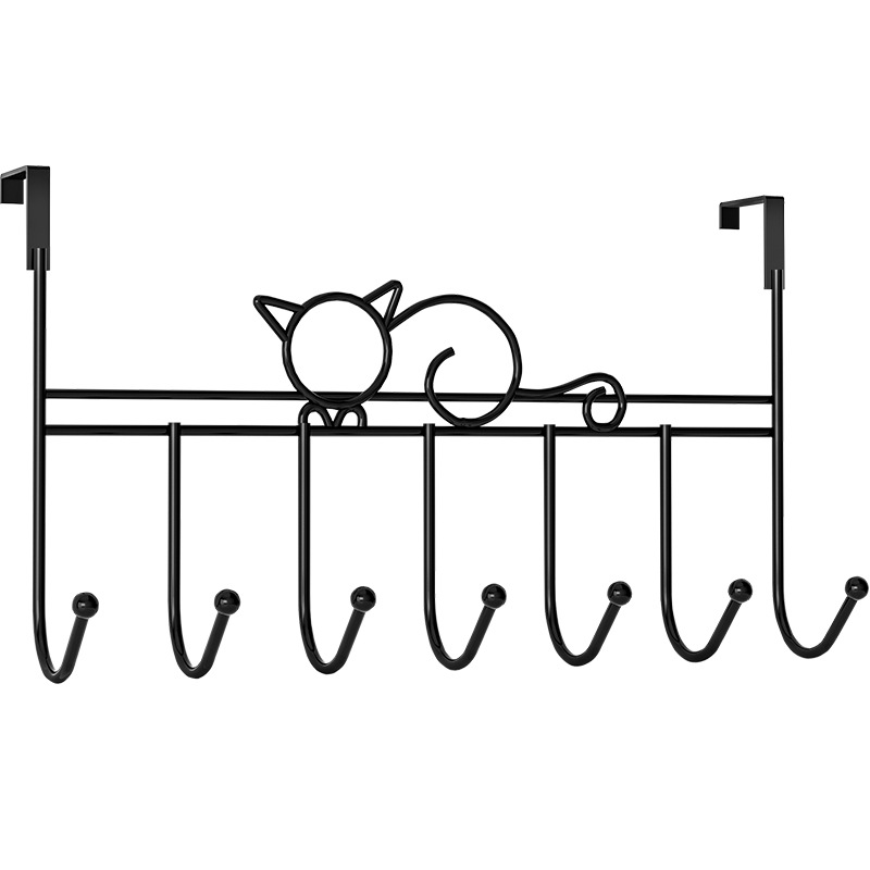 Behind the door hook bedroom punch-free seamless storage rack mute a row of long bathroom bathroom storage hanger