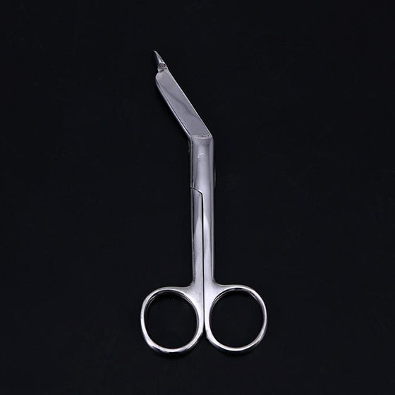 Gauze scissors stainless steel 14cm16cm18 dressing plaster bandage handle Nurse cloth sample scissors