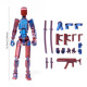 Red and blue (13cm) print