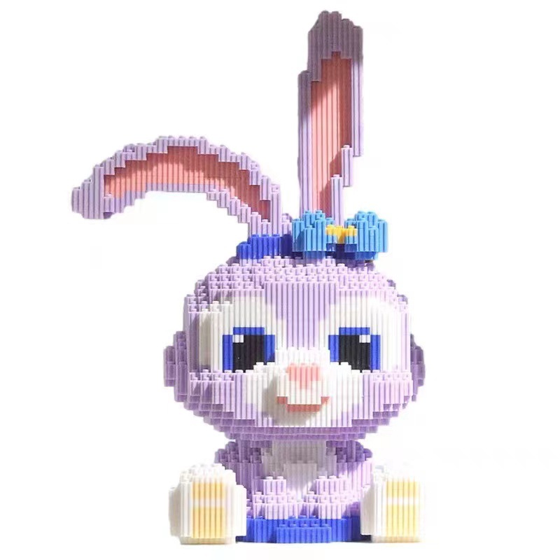Super large new star rabbit building blocks toy compatible with Lego puzzle difficult boys and girls gift living room decoration