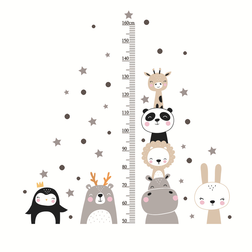Cross-border new Nordic cartoon children's height measurement wall stickers children's room decoration creative stickers ZC-392-021