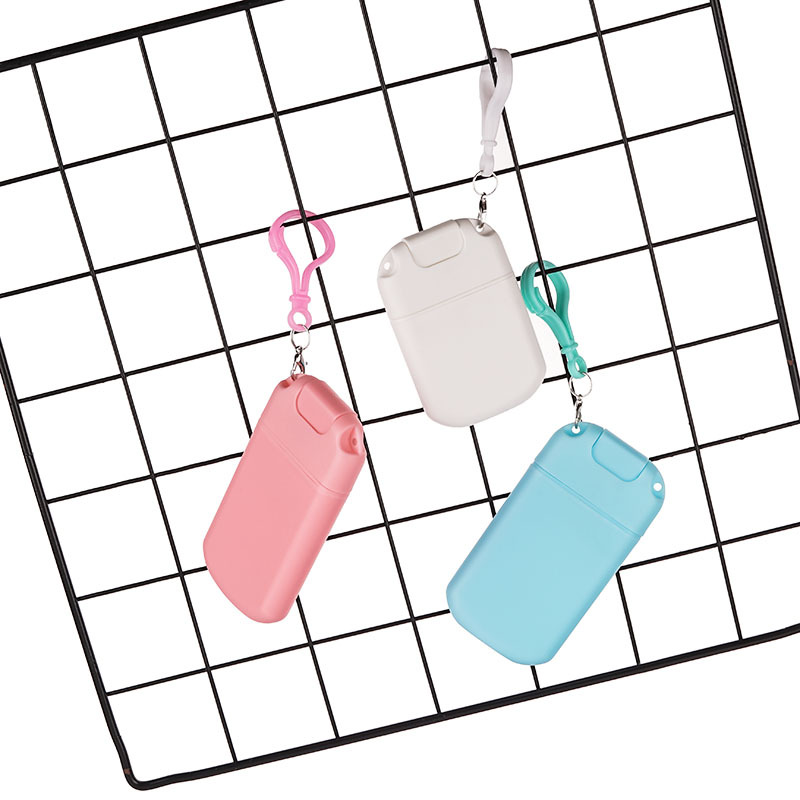 in stock 30ml Portable Perfume Mosquito Repellent Spray Bottle U-shaped Card Small Empty Reusable Bottle with Hook