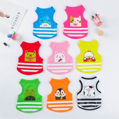 Pet dog dog clothing small dog Bear teddy puppy cat hair-proof summer thin breathable vest wholesale