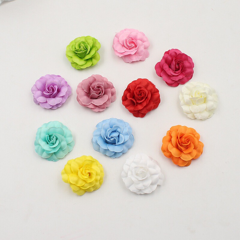 シミュレーションバラの花の頭diy手作り装飾アクセサリー造花|undefined