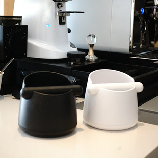 Coffee ground powder barrel knock slag barrel slag powder box with environmental protection rubber rod belly slag barrel new ABS material can be printed l